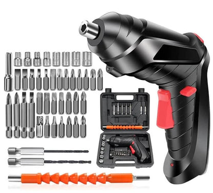 TurboFix Pro™: Kit 47 Piezas Destornillador Inalámbrico Elétrico